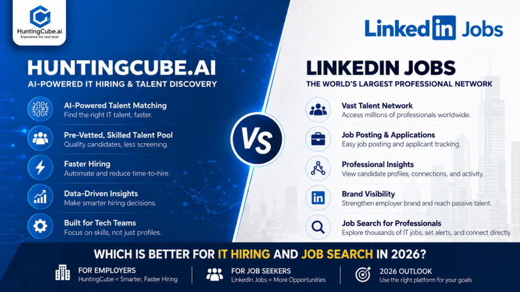 HuntingCube vs LinkedIn Jobs 2026